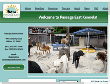 Tablet Screenshot of passageeastkennels.com